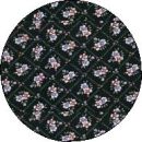 black and lavender floral circle